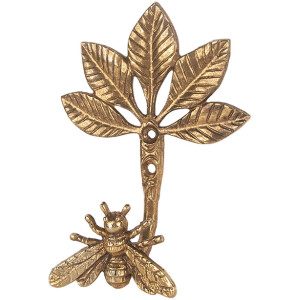 Clayre & Eef 6Y5898 Gancho de Pared 10x6x14 cm Dorado