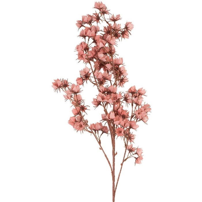 Flor artificial Clayre & Eef 5PL0201DP Rosa Marrón 10x10x86 cm