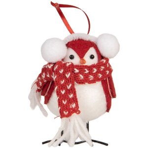 Decoración Pájaro Clayre & Eef 66341 12x7x10 cm