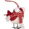 Decoración Pájaro Clayre & Eef 66341 12x7x10 cm