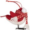 Decoración Pájaro Clayre & Eef 66341 12x7x10 cm