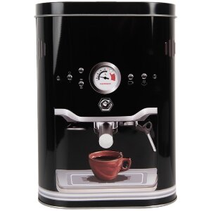 Lata de metal Clayre & Eef 6BL0189 14x8x19 cm Negro