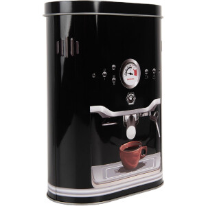 Lata de metal Clayre & Eef 6BL0189 14x8x19 cm Negro