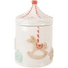 Clayre & Eef 6CE2218 Tarro de Conservación con Tapa Ø 15x22 cm Blanco/Marrón