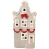 Clayre & Eef 6CE2219G Decoración Casa LED 11x9x22 cm Gris y Blanco