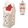 Clayre & Eef 6CE2219G Decoración Casa LED 11x9x22 cm Gris y Blanco