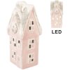 Clayre & Eef 6CE2220P Decoración Casa LED 11x10x24 cm Rosa-Gris