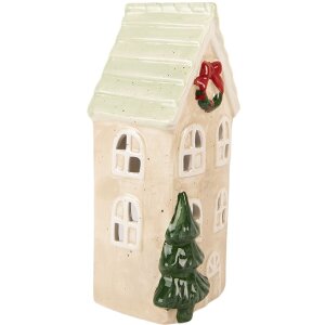 Clayre & Eef 6CE2221 Decoración Casa 9x8x20 cm Beige