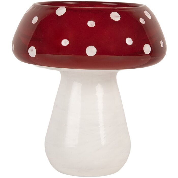 Clayre & Eef 6GL5198 Candelabro Hongo Ø 8x9 cm