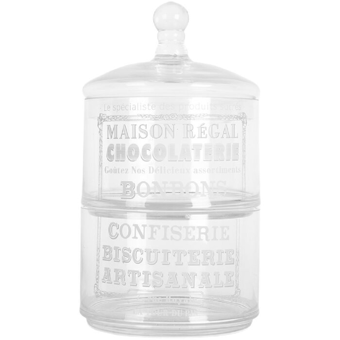 Clayre & Eef 6GL5209 Tarro con tapa 17x30 cm