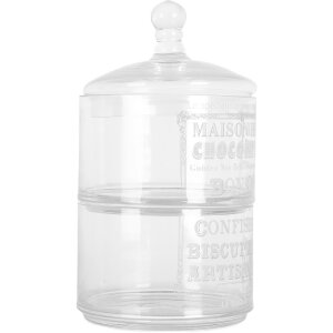 Clayre & Eef 6GL5209 Tarro con tapa 17x30 cm