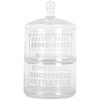 Clayre & Eef 6GL5209 Tarro con tapa 17x30 cm