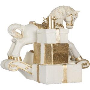 Soporte para árbol de Navidad Clayre & Eef 6MG0129 47x30x38 cm Blanco-Dorado