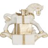 Soporte para árbol de Navidad Clayre & Eef 6MG0129 47x30x38 cm Blanco-Dorado