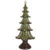 Clayre & Eef 6PR5403 Decoración Árbol de Navidad Ø 18x41 cm Verde y Marrón