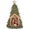 Clayre & Eef 6PR5404 Decoración Árbol de Navidad con LED 15x24 cm