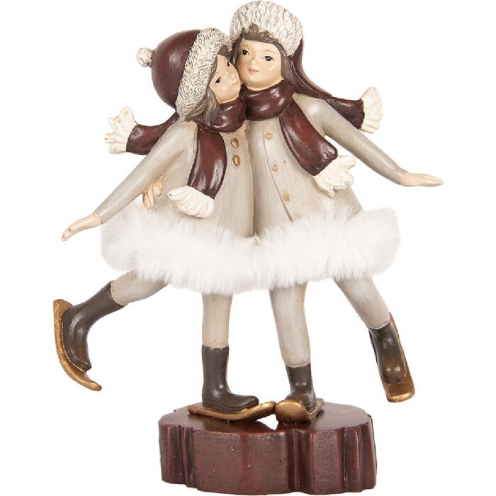 Clayre & Eef 6PR5405 Decoración Infantil 15x7x18 cm Gris y Marrón