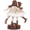 Clayre & Eef 6PR5405 Decoración Infantil 15x7x18 cm Gris y Marrón
