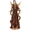 Clayre & Eef 6PR5406 Decoración Ángel 22x15x46 cm Rojo y Dorado