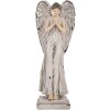 Clayre & Eef 6PR5634 Decoración Ángel 9x8x23 cm Blanco Gris