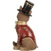 Clayre & Eef 6PR5637 Decoración Zorro 9x8x17 cm Marrón Rojo