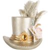 Clayre & Eef 6PR5639 Decoración Sombrero Plateado 13x11x13 cm