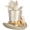 Clayre & Eef 6PR5639 Decoración Sombrero Plateado 13x11x13 cm