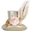 Clayre & Eef 6PR5639 Decoración Sombrero Plateado 13x11x13 cm