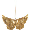 Clayre & Eef 6PR5640 Adorno Colgante Alas 10x2x7 cm Dorado
