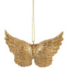 Clayre & Eef 6PR5640 Adorno Colgante Alas 10x2x7 cm Dorado
