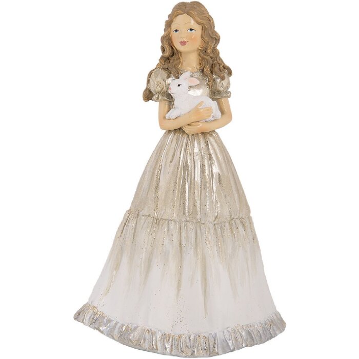 Clayre & Eef 6PR5642 Decoración Infantil Beige Plateado 14x11x22 cm