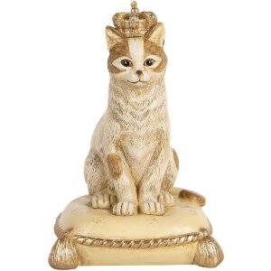 Clayre & Eef 6PR5644 Hucha Gato Beige 13x13x20 cm