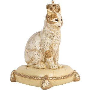Clayre & Eef 6PR5644 Hucha Gato Beige 13x13x20 cm