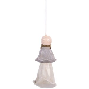 Clayre & Eef 6PR5653 Adorno Infantil Colgante Beige/Gris 5x5x11 cm