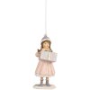 Clayre & Eef 6PR5654 Adorno Colgante Niño Rosa 5x5x11 cm