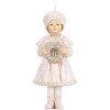 Clayre & Eef 6PR5658 Adorno Colgante Niño Rosa 5x4x11 cm