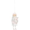Clayre & Eef 6PR5659 Adorno Colgante Infantil Rosa 5x4x11 cm