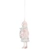 Clayre & Eef 6PR5659 Adorno Colgante Infantil Rosa 5x4x11 cm