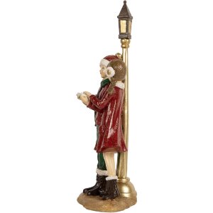 Clayre & Eef 6PR5681 Coro Navideño 14x9x28 cm Rojo y Verde
