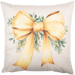 Funda de cojín Clayre & Eef KT021.436 45x45 cm Beige-Amarillo