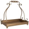 Clayre & Eef 66284 Juego de 2 Cuencos Decorativos 43x26x41 / 34x21x30 cm Dorado