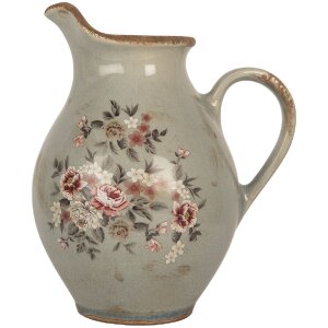 Clayre & Eef 6CE2234M Jarra Decorativa 21x16x24 cm Gris