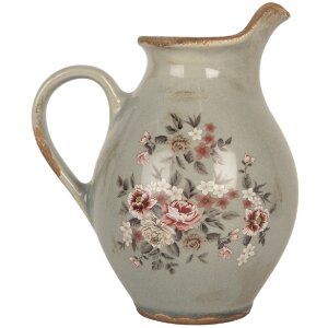 Clayre & Eef 6CE2234M Jarra Decorativa 21x16x24 cm Gris