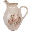 Clayre & Eef 6CE2236M Jarra Decorativa 21x16x24 cm Beige Rosa