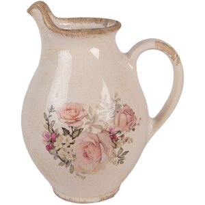 Clayre & Eef 6CE2236S Jarra Decorativa Beige Rosado...