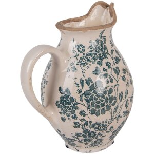 Clayre & Eef 6CE2237S Jarra Decorativa 16x12x19 cm Beige-Verde
