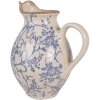 Clayre & Eef 6CE2238M Jarra Decorativa 21x16x24 cm Beige-Azul