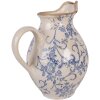 Clayre & Eef 6CE2238M Jarra Decorativa 21x16x24 cm Beige-Azul