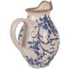 Clayre & Eef 6CE2238S Jarra Decorativa 16x12x19 cm Beige-Azul