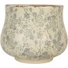 Clayre & Eef 6CE2240L Maceta Ø 21x17 cm Beige-Verde